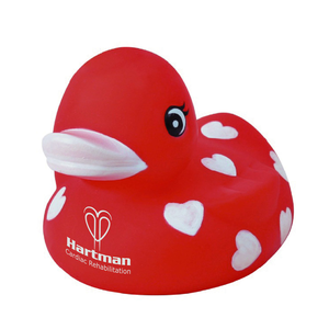 Red Heart Rubber Duck
