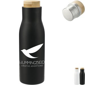 Shaco Copper Vacuum Bottle w/ FSC Bamboo Cap, 17oz.
