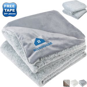 Luxe Faux Fur Throw Blanket, 50" x 70"