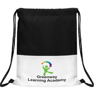 Dye Sublimated 300D Polyester Drawstring Backpack