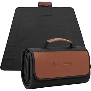 Premium Roll-Up Fleece Picnic Blanket, 47" x 52"