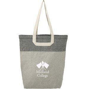Recycled Cotton U-Handle Book Tote