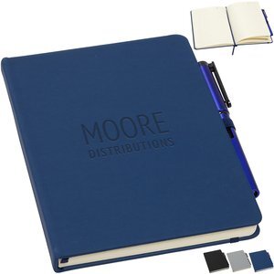 Quorom Soft Touch Journal w/ Matching Color Gel Pen, 5-3/4" x 8-3/8"