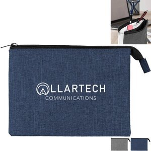 Heathered Reversible 3-Pocket EVA Pouch