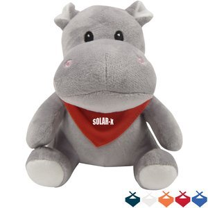 Herbie Plush Hippo w/ Bandana, 6"