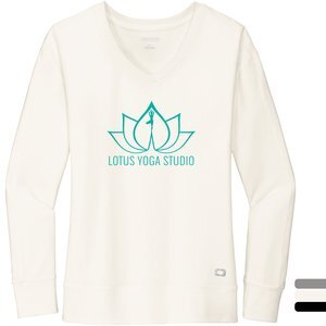 OGIO® Luuma Flex Modal/Poly/Spandex French Terry Long Sleeve Ladies' V-Neck Tee