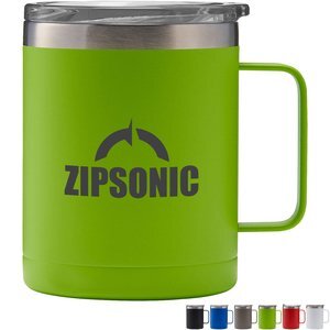 Powder Coated Vacuum Insulated Stainless Steel Camping Mug, 14oz.