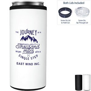 Halcyon® Slim Tumbler & Can Cooler, 12oz.