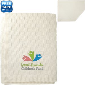 Made*Here New York® Basketweave Cotton Blanket, 50" x 60"