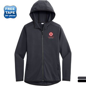 Sport-Tek® Circuit Poly Hooded Ladies' Full-Zip