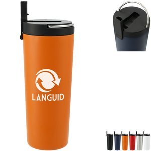 Thor Copper Vacuum Insulated Tumbler w/ Straw Lid, 24oz.