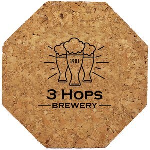 Cork Octagon Coaster