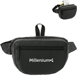 Grid Nylon Fanny Pack