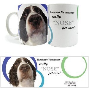 Dog Nose Design, Stoneware Mug, 11oz.