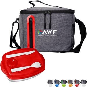 Locking Lid Oval Cooler Lunch Set