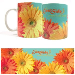 Daisy Design, Stoneware Mug, 11oz.