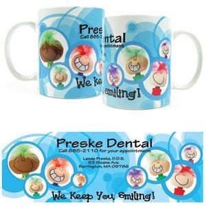 Goofy Smiling Design, Stoneware Mug, 11oz.