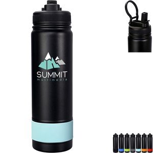 Pop Up Colorful Banded Bottle, 24oz.