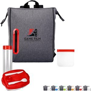 Locking Lid Sandwich & Drink Oval Lunch Cooler