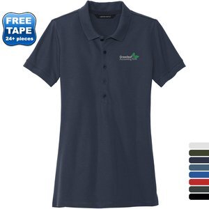 MERCER+METTLE™ Stretch Heavyweight Cotton/Poly/Spandex Pique Ladies' Polo