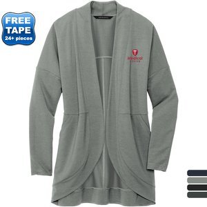 MERCER+METTLE™ Stretch French Terry Open-Front Ladies' Cardigan