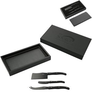 Modena Black Cheese & Serving Set