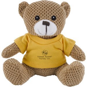 Friendly Bunch Bear Plush, 6" Sitting