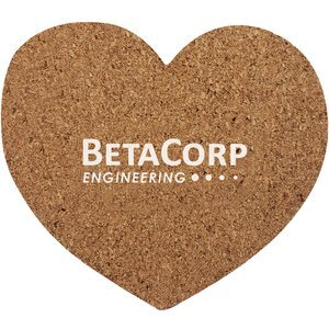 Cork Heart Coaster