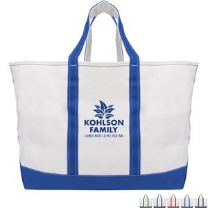 Below Deck Cotton Canvas Boat Tote Bag