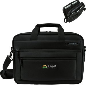 Samsonite® Classic Business Perfect Fit Two Gusset Polyester Computer Portfolio