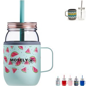 Asobu® Moonshine Mason Jar & Vacuum Insulated Stainless Steel Cooler, 16oz.