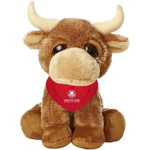 Aurora® Dreamy Eyes Bull Plush, 10"