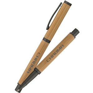 Hana Bamboo Cap-Off Ballpoint Pen