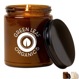 Glass Jar Candle w/ Lid, 8oz.
