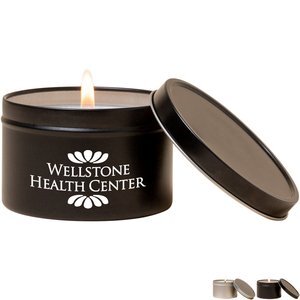 Soy-Based Wax Candle Tin, 8oz.