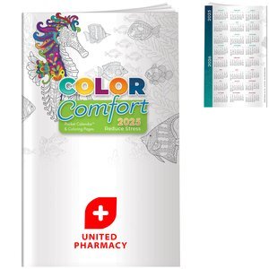 Reducing Stress Color Comfort Pocket Calendar 2026