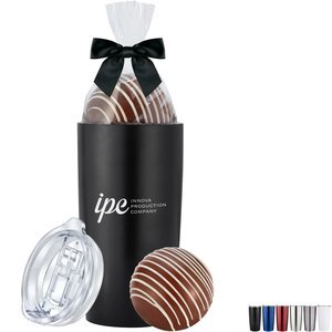 Classic Milk Hot Chocolate Bomb & Straight Tumbler Gift Set
