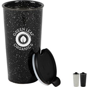 Perka® Salento Double Wall Ceramic Tumbler, 14oz.