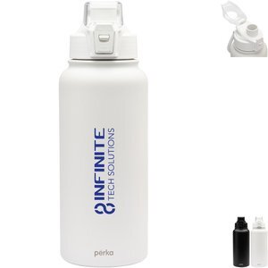 Perka® Rex Double Wall Stainless Steel Water Bottle, 32oz.