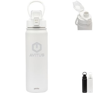 Perka® Rex Double Wall Stainless Steel Water Bottle, 24oz.