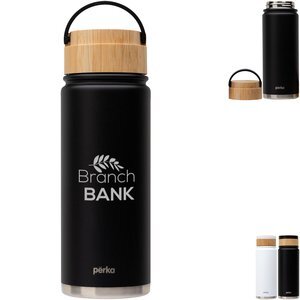 Perka® Lennox Double Wall Stainless Steel Water Bottle, 18oz.