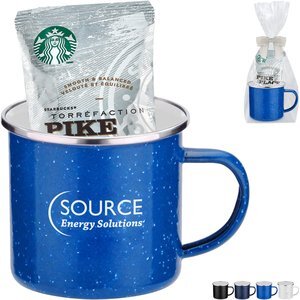 Starbucks® Pike Place Ground Coffee & Speckled Camping Mug Gift Set