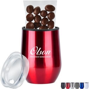 Milk Chocolate Almonds & Stemless Wine Tumbler Gift Set