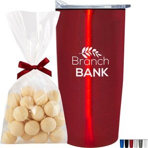 Sugar Cookie Bites & Straight Tumbler w/ Plastic Liner Gift Set