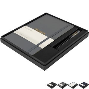 Moleskine® Medium Notebook And Go Pen Gift Set - Custom Staplers