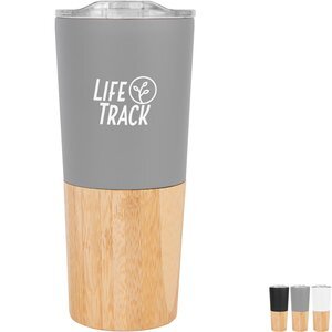 Marlow Stainless Steel Tumbler w/ Bamboo Base, 16oz.
