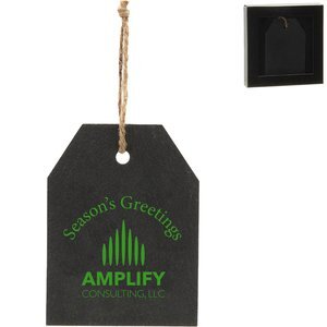 Gift Tag Slate Ornament