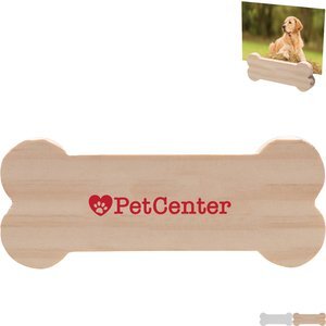 Dog Bone Wood Photo Holder