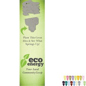 CFL Bulb Seed Paper Shape w/ Bookmark