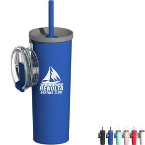 Asobu® Ocean Vacuum Insulated Stainless Steel Tumbler & Straw, 27oz.